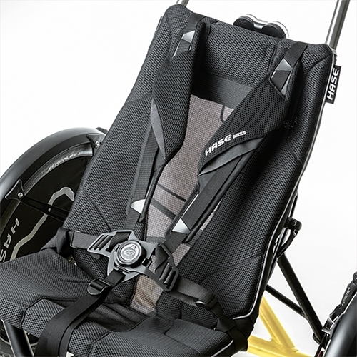 SW10186 Bild1 Hase Bikes Trike Liegerad Dreirad Therapierad Zubehr 25535 Hase Gurtsystem mit Magnetverschluss 5 Punktbefestigung