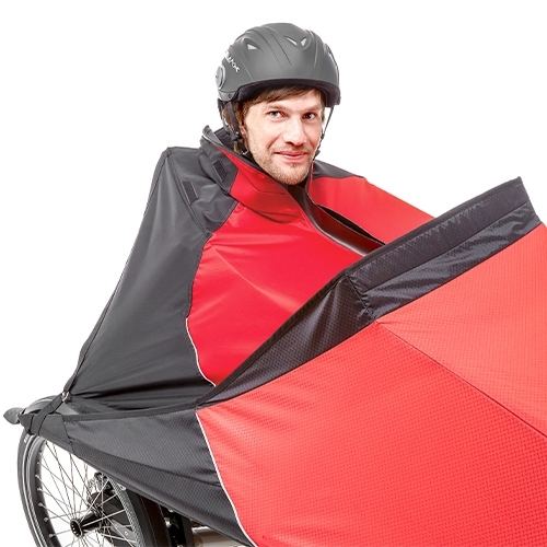 SW10162 Bild1 Hase Bikes Trike Liegerad Dreirad Therapierad Zubehr 25886 Hase Regenponcho Redesign 2021 fr das Faltverdeck