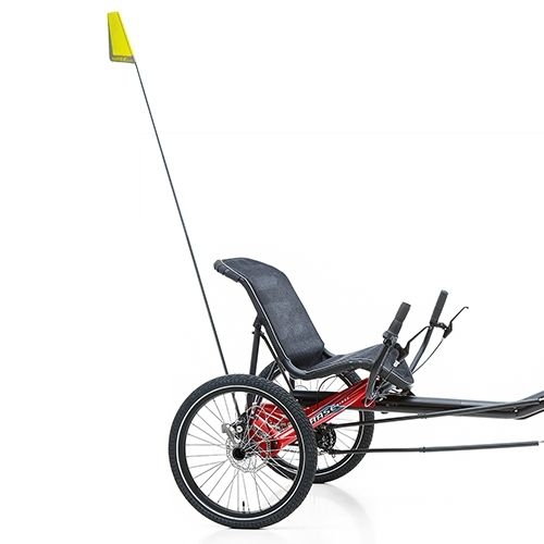 SW10193 Bild3 Hase Bikes Trike Liegerad Dreirad Therapierad Zubehr 26390 Hase Teleskopierbarer Wimpel mit Halter