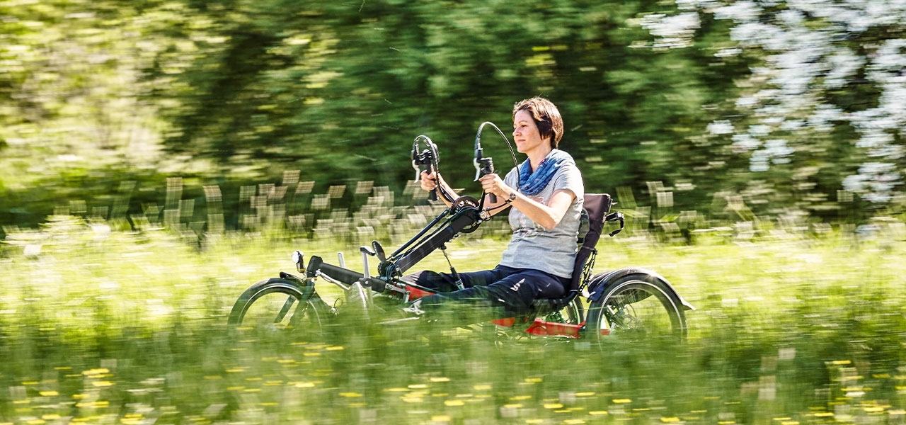 Hase Kettwiesel Handbike Karminrot matt | Topseller-Konfiguration