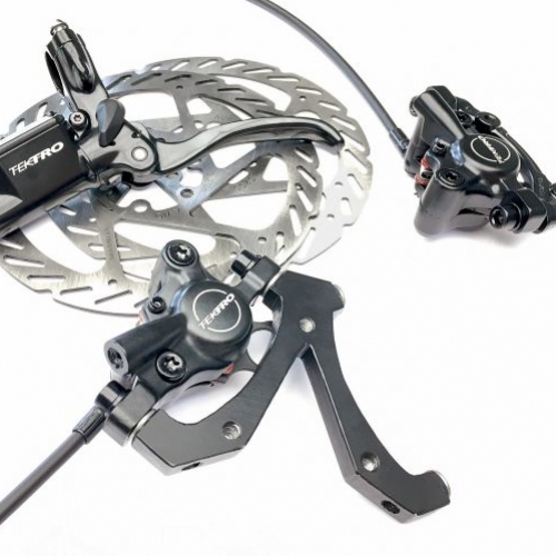 SW10213 Bild1 Hase Bikes Trike Liegerad Dreirad Therapierad Zubehr 26166 Hase Nachrstset gekoppelte hydraulischen Scheibenbremsen am Trigo