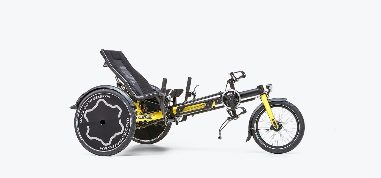 SW10298 Bild1 Hase Bikes Trike Liegerad Dreirad Therapierad 24147 Hase Trix gelb faltbar Topseller Konfiguration SW10298 Bild1 Hase Bikes Trike Liegerad Dreirad Therapierad 24147 Hase Trix gelb faltbar Topseller Konfiguration