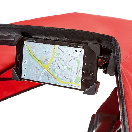 SW10163 Bild1 Hase Bikes Trike Liegerad Dreirad Therapierad Zubehr 25913 Hase Smartphonehalter fr Faltverdeck