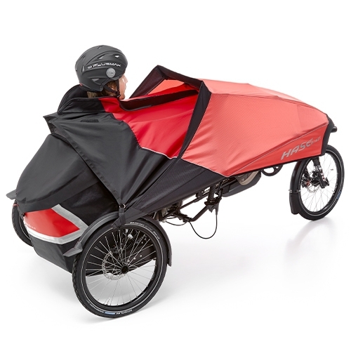 SW10162 Bild2 Hase Bikes Trike Liegerad Dreirad Therapierad Zubehr 25886 Hase Regenponcho Redesign 2021 fr das Faltverdeck