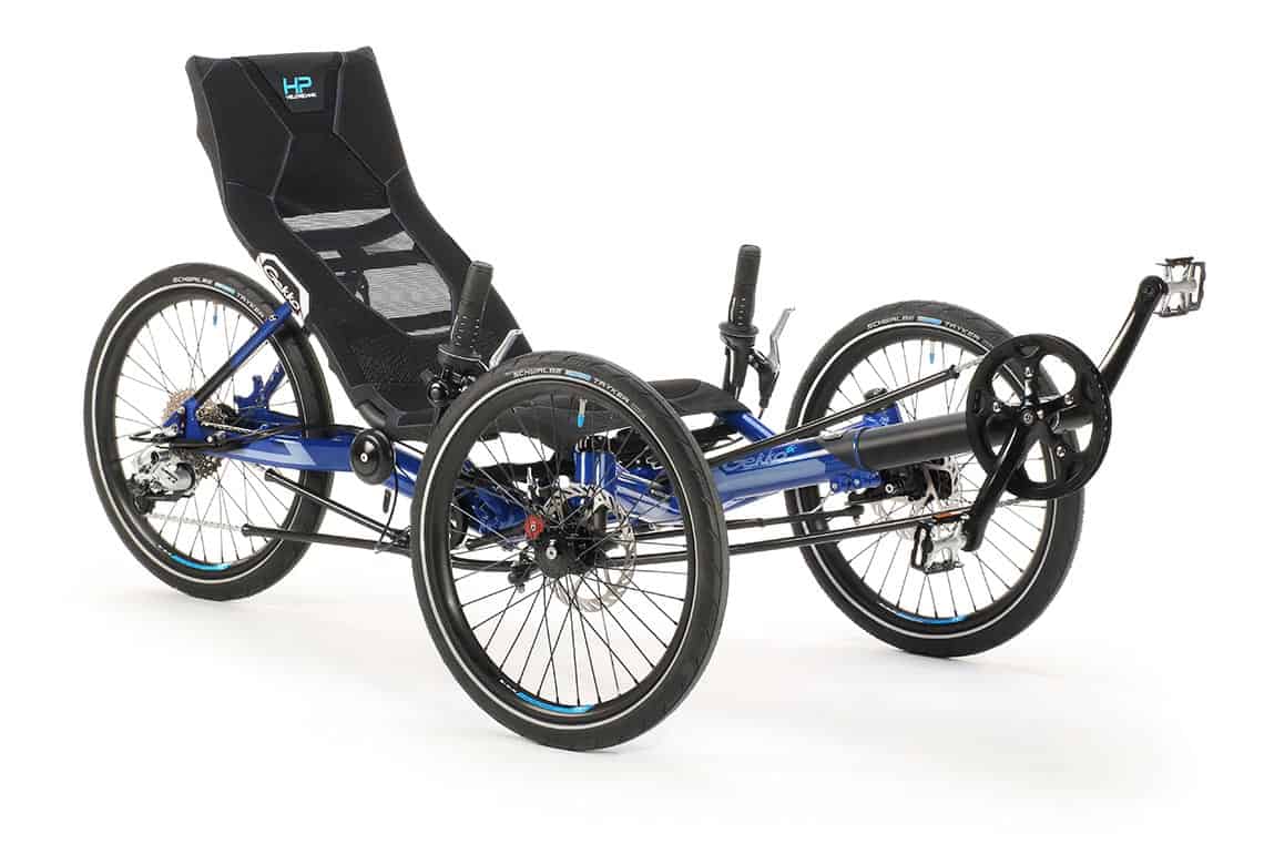 Gekko fx 20 – Modellfoto in Blau mit abweichender Schaltung und Bereifung. Angeboten wird die Special Edition in Magma red mit der unten beschriebenen Ausstattung.