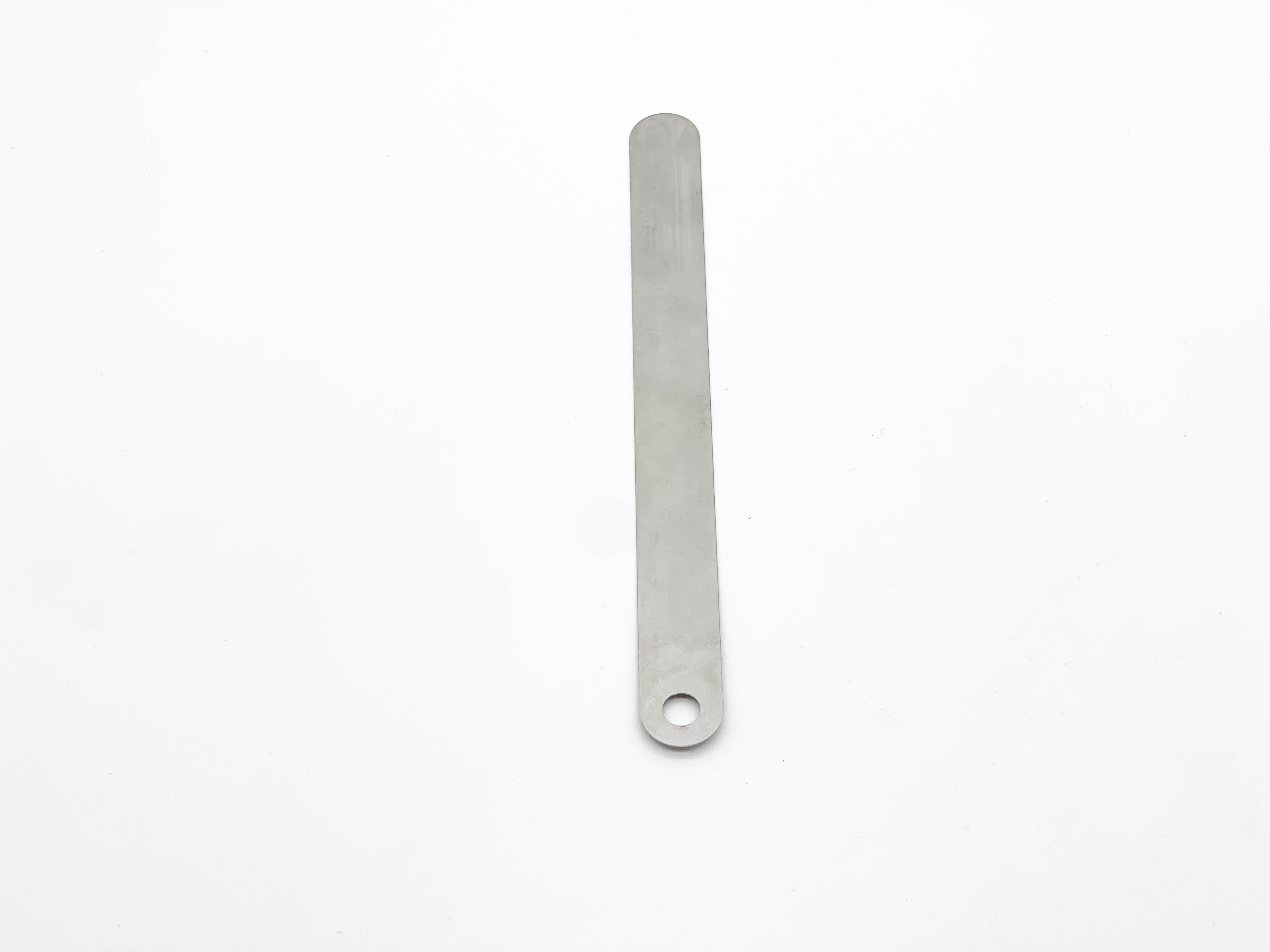 SW10132 Bild1 HP Velotechnik Trike Liegerad Dreirad Therpaierad Zubehoer PDRZSBL Stellblech fuer Halteband lang Federstahl